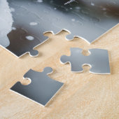 Puzzle Oiseau cardinal rouge sur un Oiseau congelé Art (Côté)