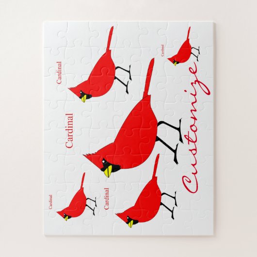 Puzzle Oiseau cardinal rouge Thunder_Cove (Vertical)