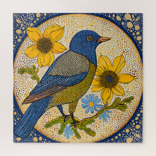 Puzzle Oiseau coloré 