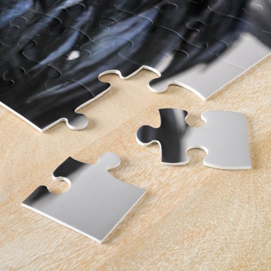 Puzzle Oiseau de corbeau noir (Côté)