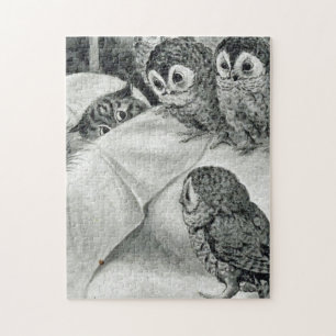 Puzzle Oiseau de nuit de Louis Wain Cat