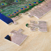 Puzzle Oiseau de paon dans le plein affichage (Côté)