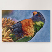Puzzle Oiseau de perroquet arc-en-ciel (Horizontal)