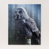 Puzzle Oiseau d'hibou Forêt forestière Nature (Vertical)