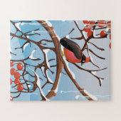 Puzzle oiseau d'hiver (Horizontal)