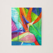 Puzzle Oiseau du Paradis Strelitzia fleur art tropical (Vertical)