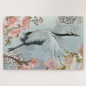Puzzle Oiseau en vol | Fleurs (Horizontal)