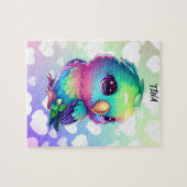 PUZZLE OISEAU ET COEURS EN COURS (Horizontal)