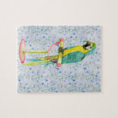 Puzzle Oiseau exotique coloré sauvage (Horizontal)