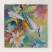 Puzzle Oiseau Fantastique à Dos Doré Touffu (Horizontal)