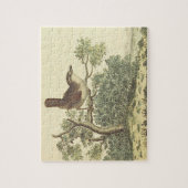 Puzzle Oiseau perché sur une branche d'arbre (aspect Vint (Vertical)