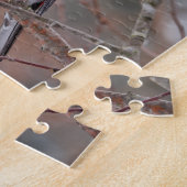 Puzzle Oiseau rouge dans la neige d'hiver (Côté)