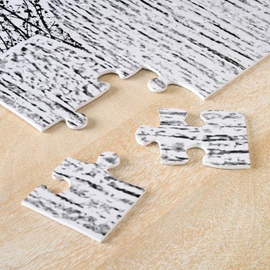 Puzzle - Oiseau sur la clôture à la couleur (Côté)