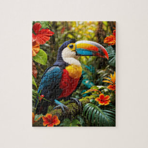 Puzzle Oiseau Toucan coloré