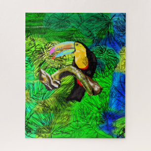Puzzle Oiseau Toucan - Exotique - Dessin