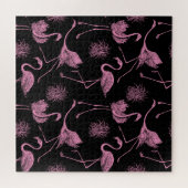 Puzzle Oiseaux Abstraits : Motif de mode monochrome (Horizontal)