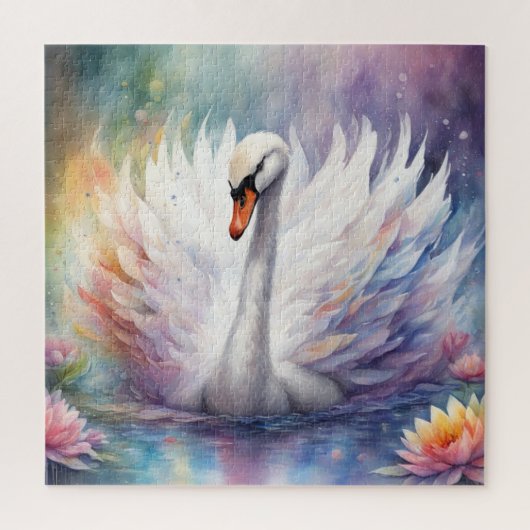 Puzzle Oiseaux arc-en-ciel Swan 1 (Vertical)