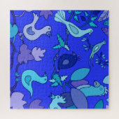 Puzzle Oiseaux Bleus (Horizontal)