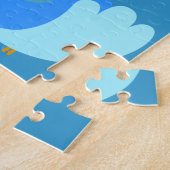 Puzzle oiseaux bleus amoureux (Côté)