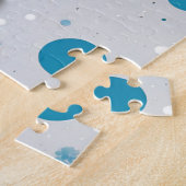 Puzzle Oiseaux bleus d'hiver en amour Mariage de Noël (Côté)