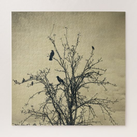 Puzzle Oiseaux dans l'arbre - (Vertical)