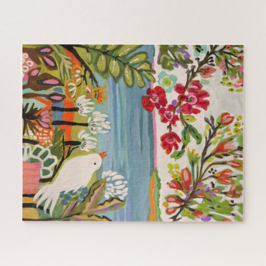 Puzzle Oiseaux dans le jardin (Horizontal)