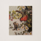 Puzzle Oiseaux de printemps Robin Oiseaux rouges (Vertical)
