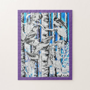 Puzzle Oiseaux d'hiver