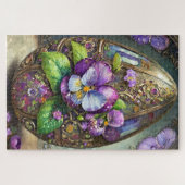 Puzzle Oiseaux en fleurs Pied violets Fleur sauvage Oeuf  (Horizontal)