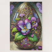 Puzzle Oiseaux en fleurs Pied violets Fleur sauvage Oeuf  (Vertical)
