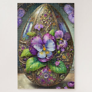 Puzzle Oiseaux en fleurs Pied violets Fleur sauvage Oeuf 
