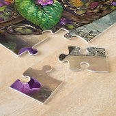 Puzzle Oiseaux en fleurs Pied violets Fleur sauvage Oeuf  (Côté)