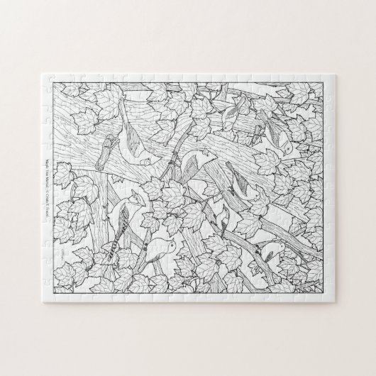 Puzzle Oiseaux et érables U-Color (Horizontal)