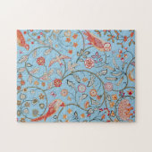 Puzzle Oiseaux et fleurs, William Morris (Horizontal)