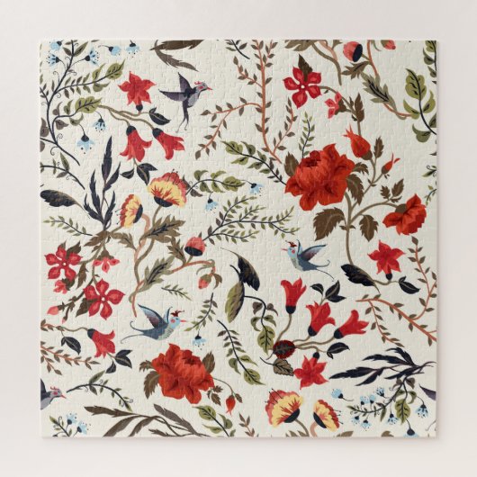 Puzzle Oiseaux & Fleurs : Conception Florale transparente (Vertical)