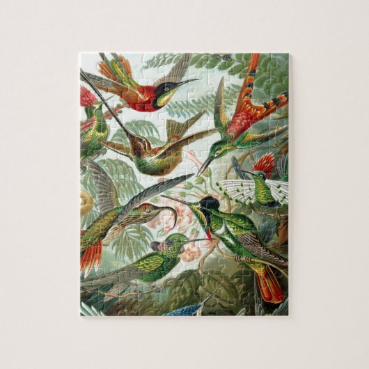 Puzzle oiseaux fleurs fleurs fleurs oiseau nature vintage (Vertical)