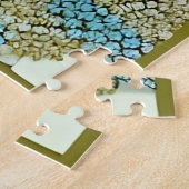 Puzzle Oiseaux geai bleu en papier découpé (Côté)