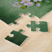 Puzzle Oiseaux Goldfinch & Fleurs de fleurs de pomme (Côté)