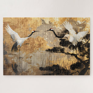 Puzzle Oiseaux japonais de grues