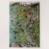 Puzzle Oiseaux jardins de Caroline du Nord (Vertical)