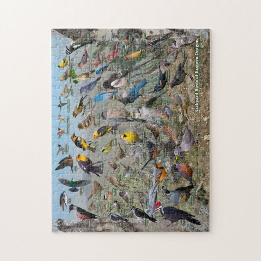 Puzzle Oiseaux jardins de l'est de l'Oregon (Vertical)