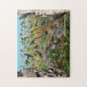 Puzzle Oiseaux jardins de Virginie (Vertical)