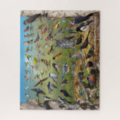 Puzzle Oiseaux jardins du Dakota du Nord (Vertical)
