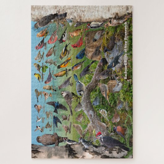 Puzzle Oiseaux jardins du Nouveau-Brunswick (Vertical)