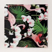 Puzzle Oiseaux Plante tropicaux Illustration colorée (Horizontal)