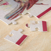 Puzzle Oiseaux rouges et jaunes touffus (Côté)