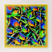Puzzle Oiseaux Sur Peinture D'Arbre. Commandez dès mainte (Horizontal)