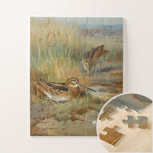 Puzzle Oiseaux vintages illustrés, Oiseaux