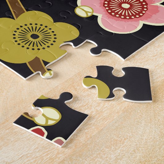 Puzzle Oiseaux volants : Heron de grue japonais. (Côté)