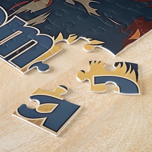 Puzzle Oklahoma Bison Vintage (Côté)